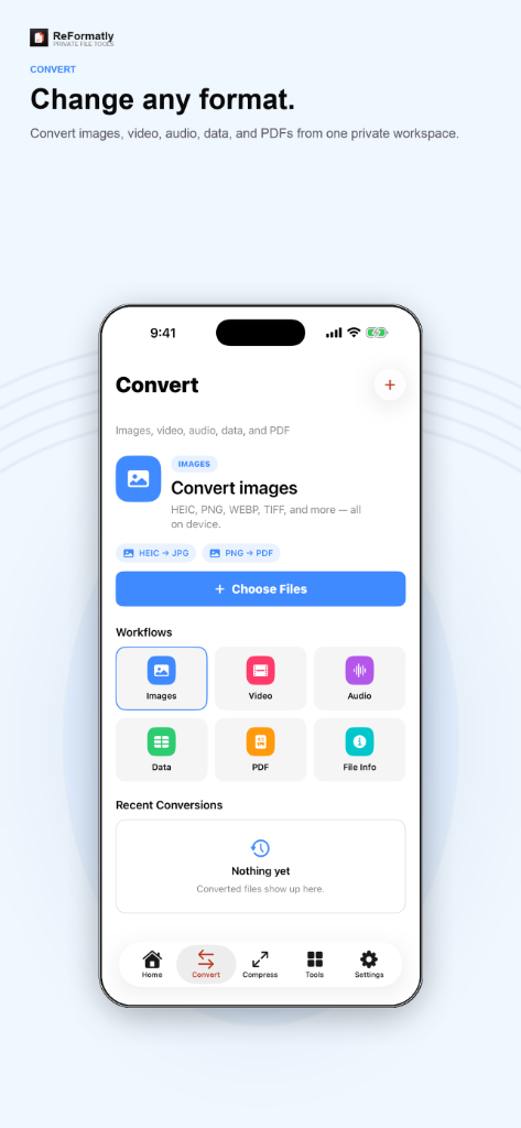 Convert — Change any format.