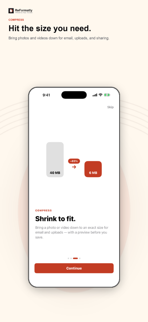 Output — Preview before saving.